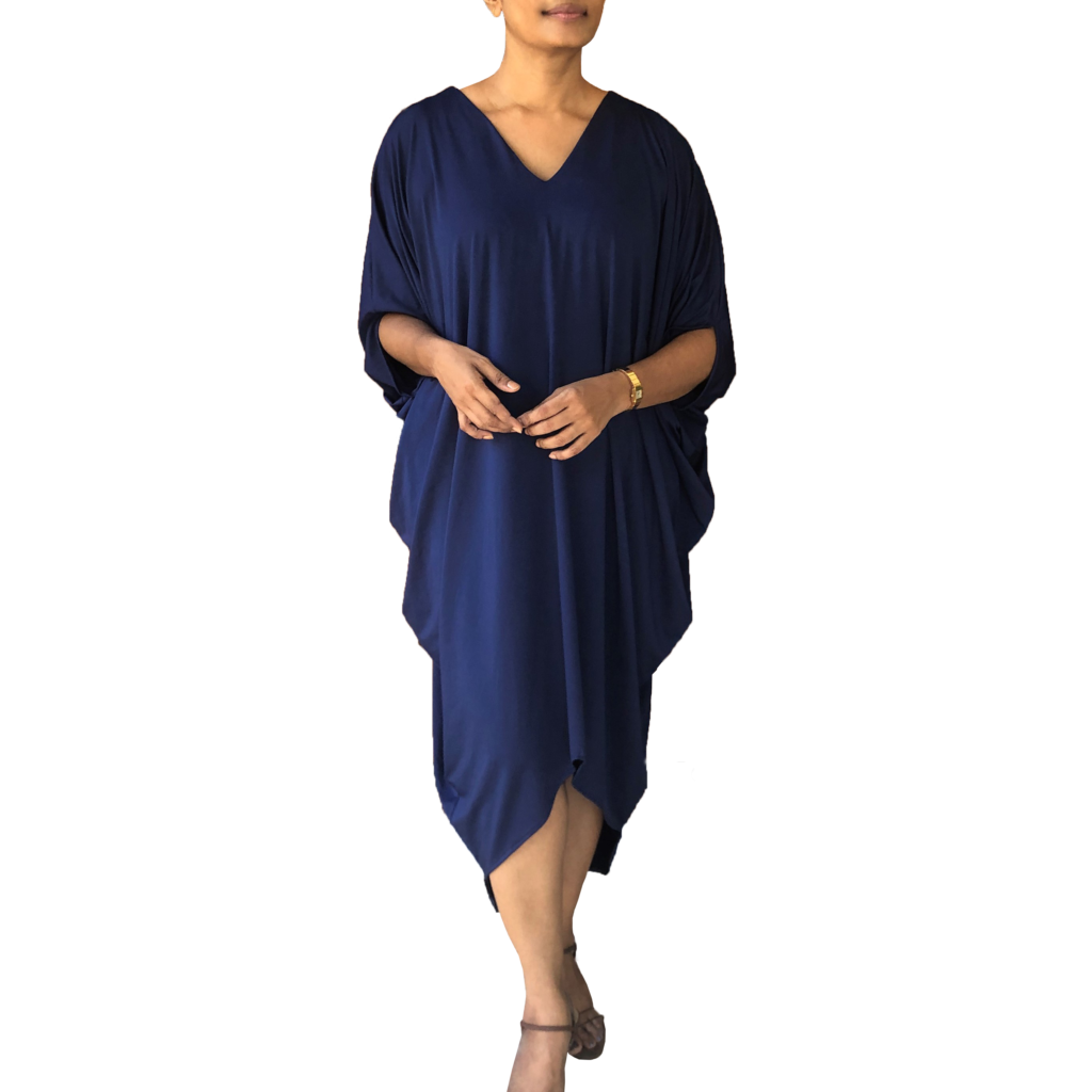 Cowl Draped Dress Seawater lk cowl-draped-dress-seawater-lk