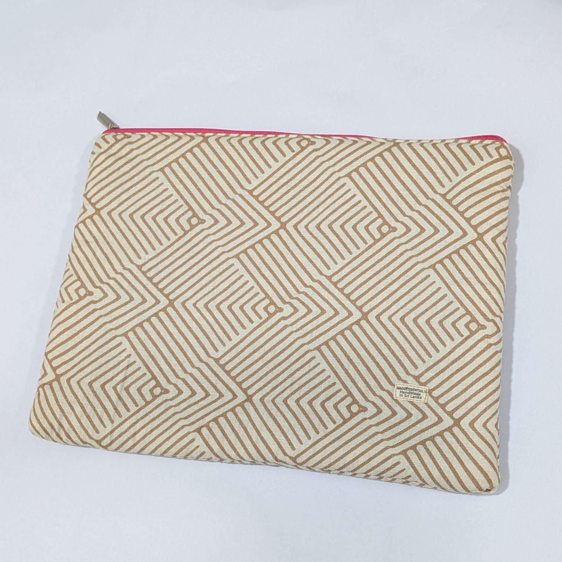 Eco-Friendly Regular 13” Laptop Sleeve – Handmade Upcycled Padded Laptop Cover | Sustainable Laptop Case by Nadzessentials - Image 3