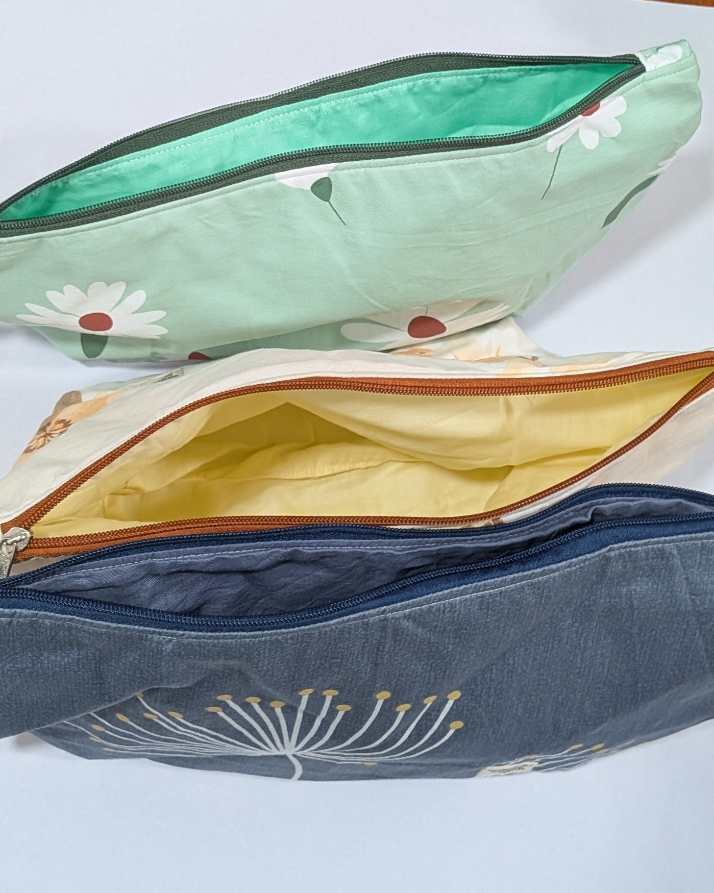 Essential Zipper Pouch – Handcrafted spacious Purse | Sustainable Upcycled Pouch - Image 3