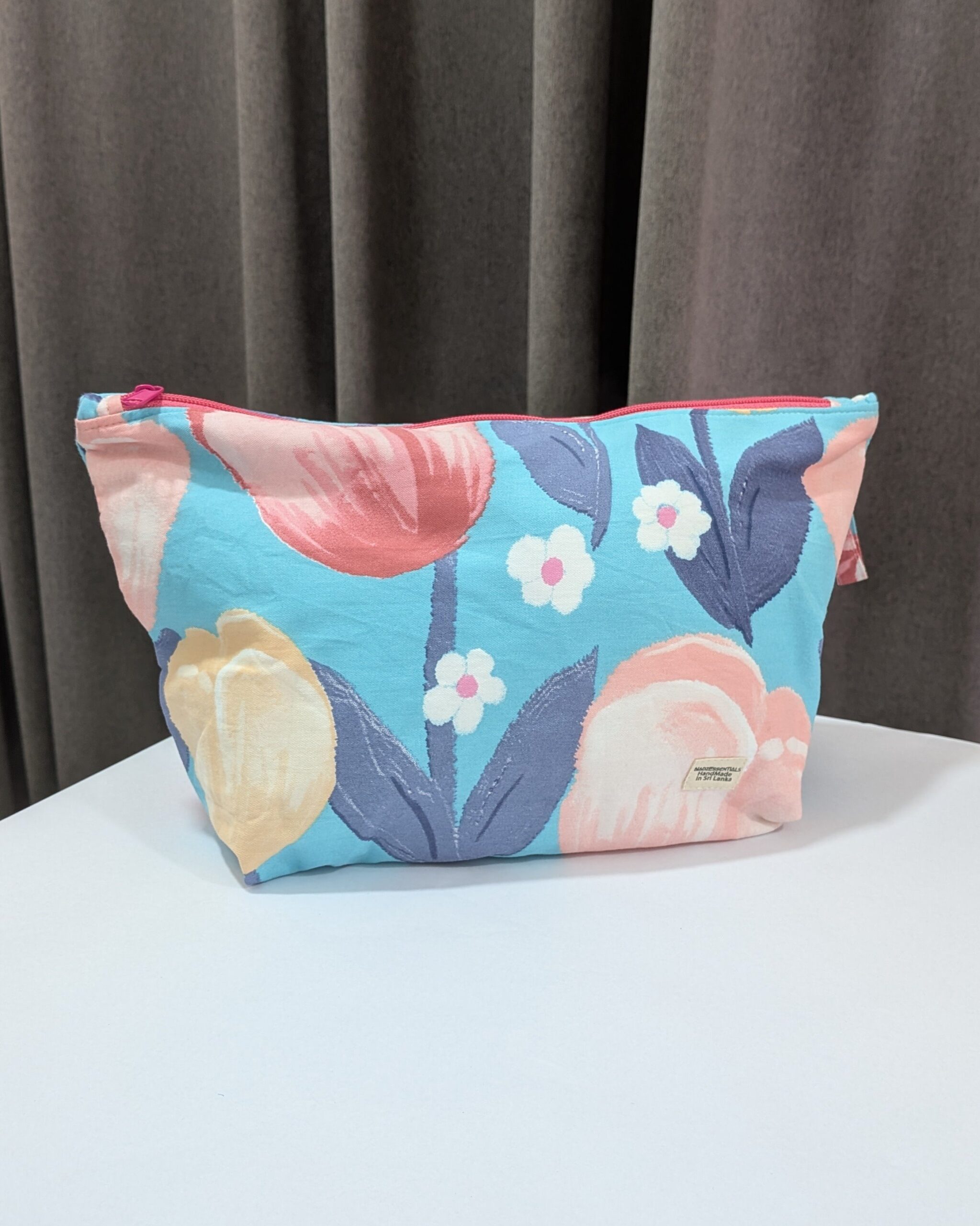 Essential Zipper Pouch – Handcrafted spacious Purse | Sustainable Upcycled Pouch - Image 8